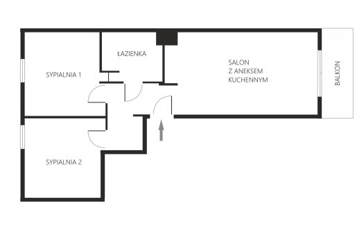 Nadmorski Dwór – b. jasne 3 pokojowe mieszkanie