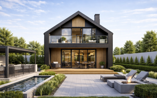 Nowoczesny, wolnostojący dom w Kolbudach